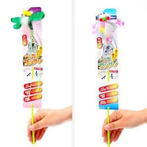 逗貓棒 貓玩具 日本アソート 狩獵貓逗貓棒 蟲蟲或蜻蜓 (款式隨機)