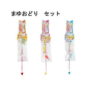 逗貓棒 貓玩具 日本Petz Route 釣魚竿型跳舞繭逗貓棒 (顏色隨機)