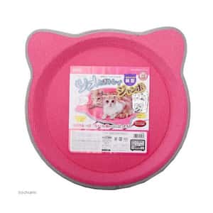 貓抓板 貓爬架 貓玩具 日本MARUKAN 貓耳鍋型 粉紅色貓抓板 大型 CT-402