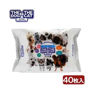 日常用品 日本アーリスト THE DOG & THE CAT 濕紙巾 40枚 (白) (停售)