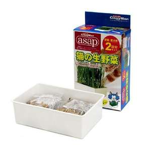 CattyMan 貓咪保健用品推薦：日本CattyMan ASAP 生野菜貓草 2回份量