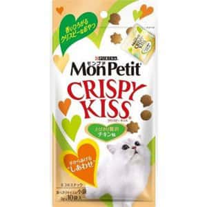 MonPetit 貓零食 日本MonPetit Crispy Kiss 貓零食 貓脆餅 高級雞肉味 30g (青)