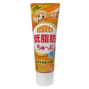 CIAO 狗零食 狗零食 日本INABA狗狗營養膏 低脂肪芝士雞肉味 80g (橙) (DS-63)