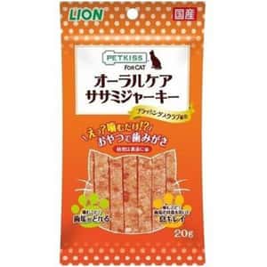 其他 貓零食 日本獅王LION Pet 貓用潔齒肉條零食 雞肉味 20g (橙)