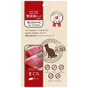Riverd Republic 貓零食 寵物零食推薦：Riverd Republic 貓貓頂級無添加肉泥 吞拿魚味 52g (紅) (4本) (CTCJFW0124127)