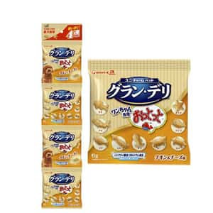 其他 狗零食 Unicharm 狗零食 日本三星銀匙 狗仔餅 雞肉及奶酪 6g 4本入 (黃)