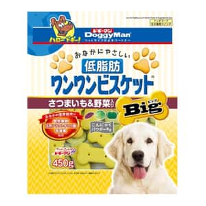DoggyMan 日本狗零食 低脂健康小餅乾 番薯及野菜 450g (犬用) (圖片3)