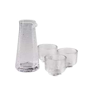 酒杯套裝品配件 日式清酒杯 玻璃酒杯酒瓶套裝 一瓶三杯