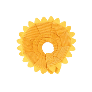 日常用品 寵物超可愛防咬頸圈 向日葵 S碼