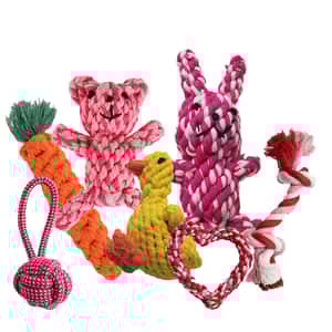 狗玩具 HelloDOG 玩具嚴選 狗狗棉繩磨牙玩具 1件 (款式隨機)