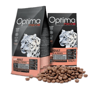 Optima 貓糧 Optima nova 無穀物雪豹三文魚美毛配方 Salmon & Potato 2kg (OCS-GM)