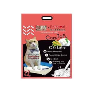 豆腐貓砂 PETSGOAL X 忌廉哥 玉米 豆腐貓砂 原味 7L (紅) (CB202093) (TBS)