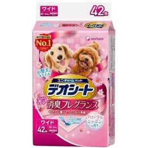 Unicharm 寵物尿墊 狗尿墊 狗尿片 日本柔軟香氛超除臭 粉紅花香味 寵物尿墊 [60*44 XL碼 42枚] (粉紅角) (圖片3)