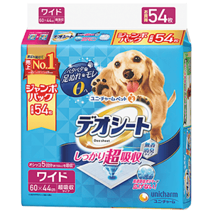 Unicharm 寵物尿墊 狗尿墊 狗尿片 日本柔軟無香超除臭增量裝 寵物尿墊 [60*44 XL碼 54枚] (圖片3)