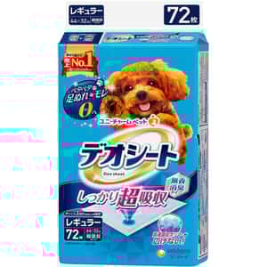 Unicharm 寵物尿墊 狗尿墊 狗尿片 日本柔軟無香超除臭 寵物尿墊 [44*32 L碼 72枚] (圖片3)