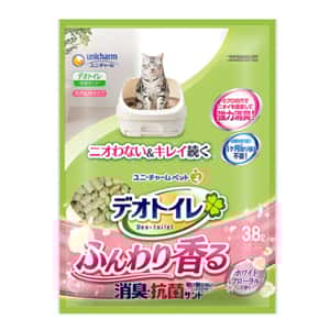 Unicharm 日本消臭大師消臭抗菌沸石 矽膠貓砂 粉紅花香味 3.8L (圖片3)