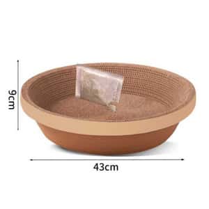 貓抓板 貓爬架 貓玩具 瓦楞紙貓抓板 碗形一層層淺 大號 款式隨機 (直徑43cm)