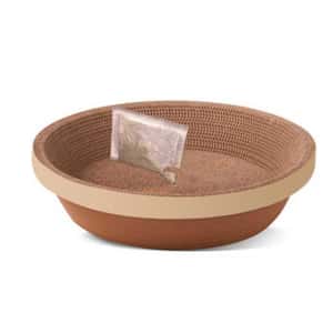 貓抓板 貓爬架 貓玩具 瓦楞紙貓抓板 玩具嚴選 碗形一層層淺 加大號 款式隨機 (直徑約48-49cm)