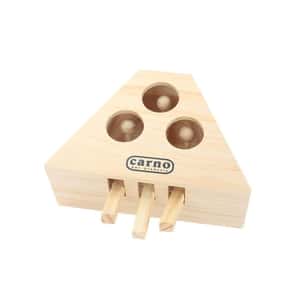 其他 貓玩具 貓咪必玩 嚴選木製瘋狂打地鼠逗貓玩具 圓球三洞