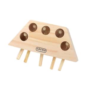 其他 貓玩具 貓咪必玩 貓玩具 木製瘋狂打地鼠 圓球五洞