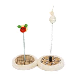 HelloDOG 貓玩具 劍麻彈簧瘋狂逗蜜蜂/麻球 一個 (款式隨機) (圖片4)