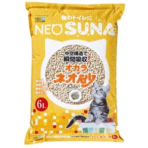 豆腐貓砂 日本NEO SUNA 通心 豆腐貓砂 6L (黃色) TBS