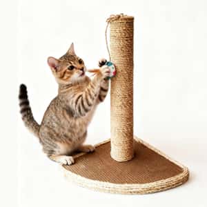 貓抓板 貓爬架 貓玩具 劍麻貓抓柱 玩具嚴選 三角型