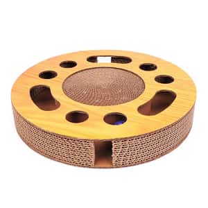 貓抓板 貓爬架 貓玩具 瓦楞紙O型 貓咪磨爪貓抓板玩具 一個