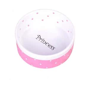 飲食用具 陶瓷寵物碗 波點款 (顏色隨機)