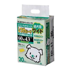 Bonbi 狗尿墊 狗尿片 日本Bonbi ILOVEPETS 微香不刺激幼犬適用 寵物尿墊 狗尿墊 狗尿片 [60*43 L碼 20枚入] (粉綠)