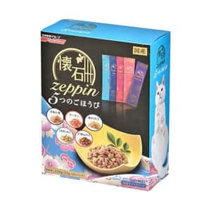 日清 貓零食 日本Petline 懷石料理貓零食 金槍魚片及奶酪味 220g (天藍)