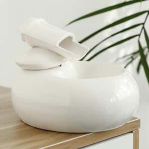 飲食用具 寵物飲水機 電動自動循環 陶瓷飲水器 (顏色隨機)