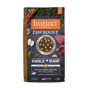 Instinct 本能 貓糧 貓乾糧推薦：Instinct 貓糧 本能 貓糧 無穀物生肉系列 鴨肉 4.5lb (658641)