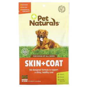 狗零食推薦：Pet Naturals 功能狗小食 美毛咀嚼片 30片 60g (070090E)