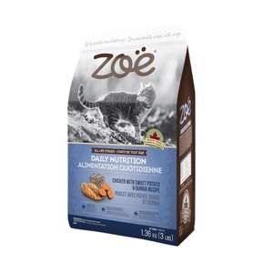 Zoe 貓糧 貓乾糧推薦：ZOE All Life Stages Adult Daily Nutrition Urinary Formula - Chicken with Peas & Quinoa Recipe ZO571 3lbs (1.36kg)