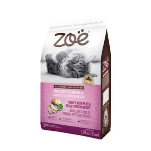 Zoe 貓糧 貓乾糧推薦：ZOE 貓糧 穀物營養火雞配豌豆及焗薯 室內貓尿道配方 ZO576 3lbs (1.36kg)