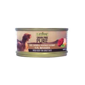CANIDAE 狗罐頭 CANIDAE 咖比 PURE 狗罐頭 牛肉雞肉及蔬菜 Beef, Chicken & Vegetables in Gravy 156g (6222) (停售)
