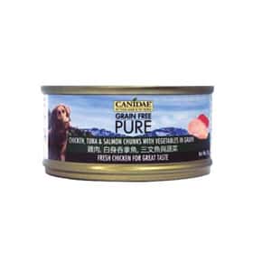 CANIDAE 狗罐頭 CANIDAE 咖比 PURE 狗罐頭 雞肉白身吞拿魚三文魚及蔬菜 Chicken & Salmon in Pumpkin Soup 156g (6218) (停售)