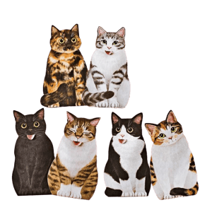 日本貓部NEKOBU 超可愛貓咪伸脷利是封 一套八個 (圖片4)