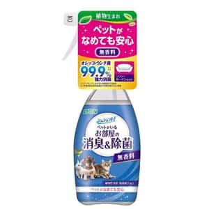 日常用品 日本獅王LION Pet 寵物除菌消臭噴霧 無香料配方 350ml (藍)