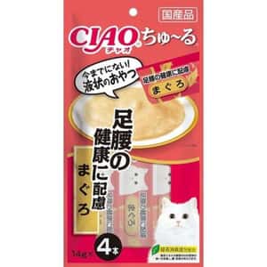 CIAO 貓零食 貓零食 CIAO 肉泥 貓零食 足腰健康配慮 金槍魚肉醬 14g 4本入 (SC-169)