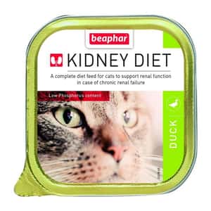BEAPHAR KIDNEY DIET 貓罐頭 BEAPHAR KIDNEY DIET 貓罐頭 腎臟保健配方 鴨肉100g (綠色) (13378)