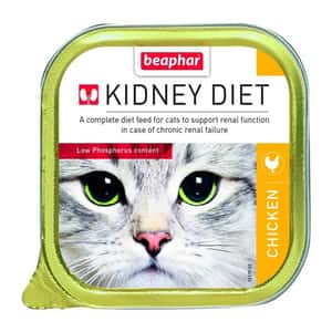 BEAPHAR KIDNEY DIET 貓罐頭 BEAPHAR KIDNEY DIET 貓罐頭 腎臟保健配方 雞肉 100g (黃色) (13379)