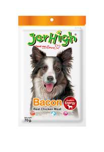 Jerhigh 狗零食推薦：Jerhigh 狗小食 Bacon 煙肉片 70g (JER05)