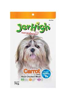 Jerhigh 狗零食推薦：Jerhigh 狗小食 Carrot 紅蘿蔔條 70g (JER07)