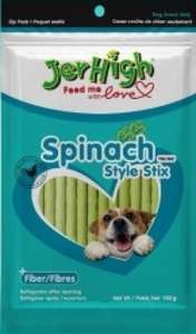 狗零食推薦：Jerhigh 狗小食 Spanish Style Stix 菠菜條 100g (JER08/100)