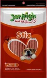 狗零食推薦：Jerhigh 狗小食 Stix 幼雞條 100g (JER03/100)