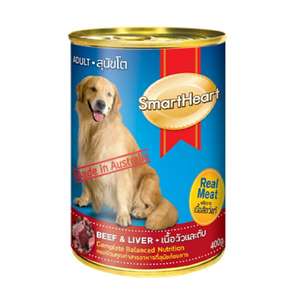 SmartHeart 狗罐頭 狗濕糧推薦：SmartHeart 愛心 成犬狗罐頭 牛肉+肝 400g (SDA/BL400)