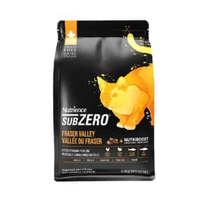 Nutrience 貓糧 Nutrience SUBZERO 無穀物貓糧 全貓配方 凍乾脫水鮮雞肉配火雞及海魚 4lb 1.8kg (C2905) (黃黑)