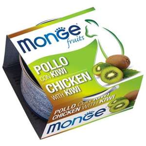 Monge 貓罐頭 貓濕糧推薦：Monge 貓罐頭 清新鮮果系列 成貓配方 雞肉奇異果 80g (MO3369)